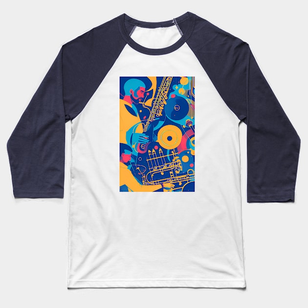 Acid Jazz Men Baseball T-Shirt by ArtBeatsGallery